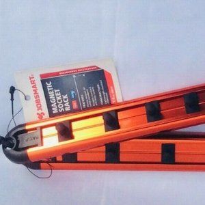 JobSmart Magnetic Sock Rack Set Orange Standard Deep Sockets New Lightweight